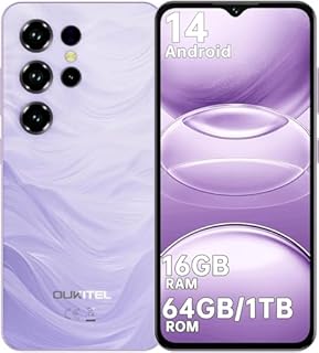 OUKITEL C2 Smartphone Android 14, 16(4+12) GB RAM + 64GB ROM/TF 1TB 6,52" HD Telefono Cellulare 5000nAh 13MP+5MP Camera Telefono Dual SIM 4G Cellulari e Smartphone /3.5mm Jack/Face ID/OTG Viola
