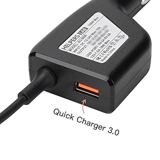 Helpers Lab 19,5V 4,62A Alimentatore Caricabatterie da Auto per HP Laptop Envy4 Envy6 EliteBook TouchSmart Folio Pavilion Stream Spectre Zbook chromebook 90W 65W 45W Connettore Blu con porta USB QC3.0