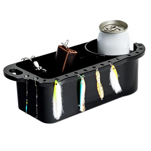 Trademark Innovations Boat Cup Holder, Boat Caddy, Fishing Boat Accessories for Kayak, Bass Boat, Pontoon Boat, Boat Organizer