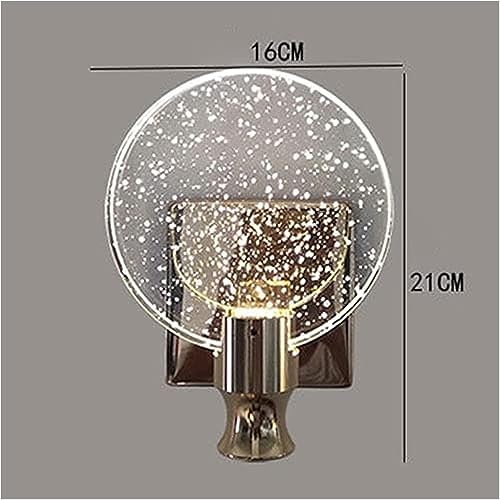 Aplique de pared LED de cristal con burbujas modernas para salón 8