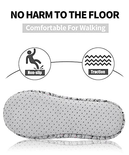Image of Panda Bros Women's Ballerina House Slippers,Anti-Skid Comfy Warm Ballet Style Slippers