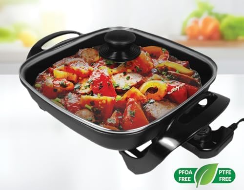 Sartén Eléctrica Antiadherente de Cerámica 11.5 Pulgadas miniatura 3