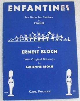 Paperback Enfantines. Ten Pieces for Children. For Piano. With Original Drawings By Lucienne Bloch Book