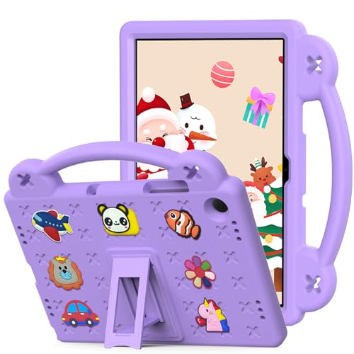 Coque Samsung Tab A9 Plus violette pour sécuriser la tablette en voyage familial