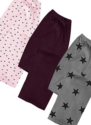 Image of A.T.U.N. (ALL THINGS UBER NICE) Womens Printed Cotton Casual Style Pyjama (Pack of 3)