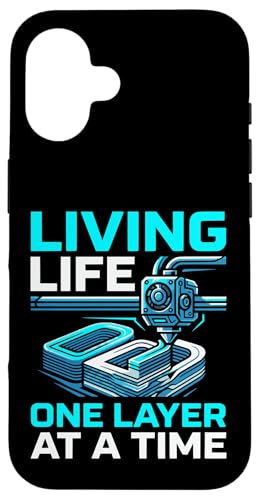 Living Life One Layer At A Time Funny 3D�v�����g�f�U�C�� �X�}�z�P�[�X iPhone 16 �p