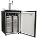 EdgeStar KC3000SSTWIN Full Size Dual Tap Kegerator with Digital Display - Black and Stainless Steel