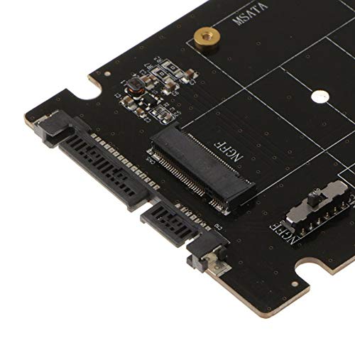 Conversor adaptador Heaven2017 mSATA M.2 B-Key NGFF 2 em 1 SSD para SATA 3