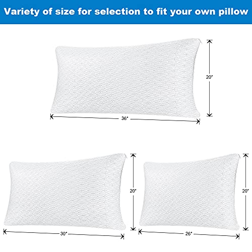 Enjoy Life Cooling Pillow Protectors With Zipper, Super Cold Soft Pillowcases, Quilted Pillow Covers For Hot Sleepers, Waterproof, Set Of 2, Standard Size #TOP4