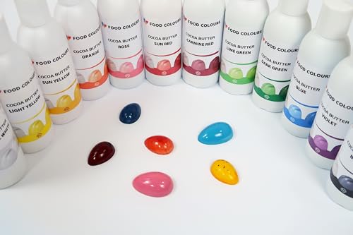 Food Colors Cocoa Butter NATURAL WHITE 100 g Kakaobutterbasierte Lebensmittelfarbe für Schokolade, Pralinen, fette Massen und Cremes