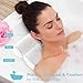 Bath Pillow Bathtub Pillow - Bath Pillows for Tub with Neck, Head, Shoulder and Back Support - 3D Air Mesh Spa Bath Pillow, Non-Slip, Extra Thick, Soft and Quick Dry Spa Pillow for Bathtub