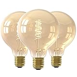 (Dimmbar und atmosphärisch) - Diese E27 LED Glühbirne ist dimmbar und warmweiß, dadurch kann die Helligkeit des Lichts einfach an die Situation angepasst werden. Ideal für einen romantischen Abend oder eine gemütliche Atmosphäre.