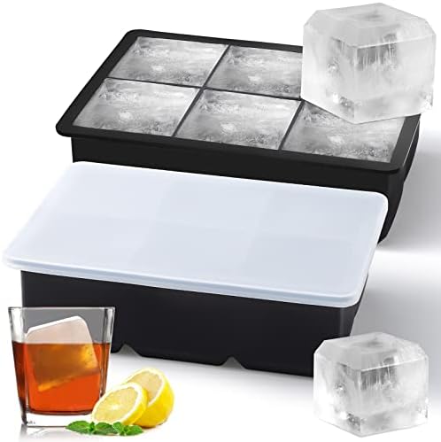 DOQAUS 4 PACK Eiswürfelform Silikon, Eiswürfelbehälter Mit