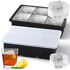 Sinnsally Eiswürfelform Silikon mit Deckel (2er-Pack)