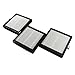HQRP 3-Pack HEPA Filters Compatible with Afloia (AQ8/Q8) / Honati/Hysure Q7 / Tenergy Sorbi 2-in-1 Air Purifier