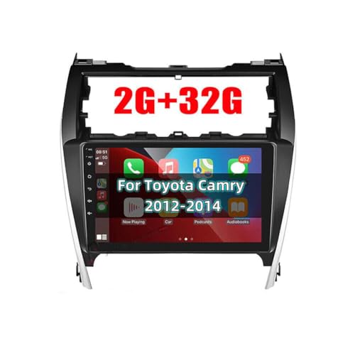 Android 12 Car Radio for 2012-2014 Camry, 2G+32G Camry Stereo with Wireless Carplay&Android Auto Support Split Screen/External Microphone/Video Output/GPS/WiFi/Back-up Camera/RDS/FM, 10.1 Inch Screen by oAutoSjy - Used condition - US$77.22