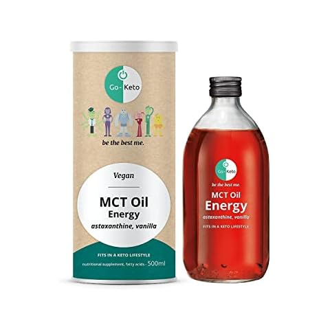 Go-Keto MCT Öl Energy 500ml, Premium MCT Oil C8/C10 aus Kokosöl palmölfrei Cover