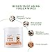ANCONOVA Pet Teeth Disposable Gentle Cleaning Wipes Multifunctional, Finger Toothbrush for Dogs & Cats Bad Breath Eliminator Removing Plaque & Tartar Buildup No-Rinse Gum Care Pet Wipes 55