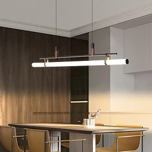 Conception créative simple pour ce pendentif LED suspendu et dimmable de salle à manger