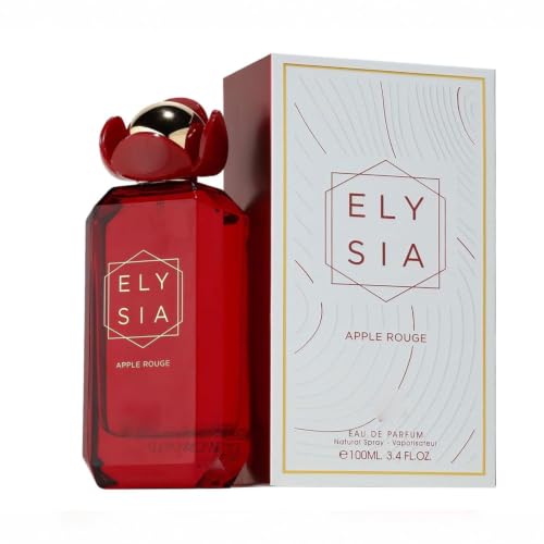 Image of Elysia Apple Rouge Perfume 100ml Eau de Parfum for Women - Long Lasting Fruity Floral Fragrance with Red Apple, Lychee, Blackcurrant, Jasmine, Rose, Vanilla & Musk - Luxury EDP