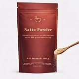 Natto en Polvo 150 g – Rico en Vitamina K2 – Elaborado a partir de hasta 450 g de Natto Fresco – Soja Fermentada
