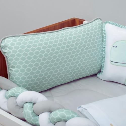 Kit Berço Americano 10 Peças Linha Baby Magia Dinos Menino Conforto Luxo