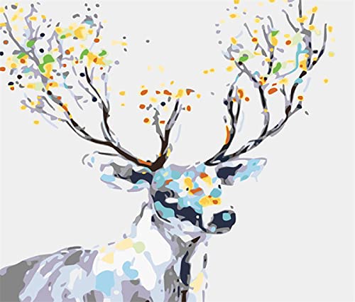 Broderie diamant 5D cerf pour décoration murale salon et bureau moderne