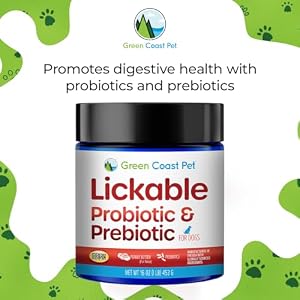 Lickable Actives Probiotic & Prebiotic Supplement for Dogs, 16 oz | Made in USA | 30 Day Supply Lickable Actives Probiotic & Prebiotic Supplement for Dogs, 16 oz | Made in USA | 30 Day Supply