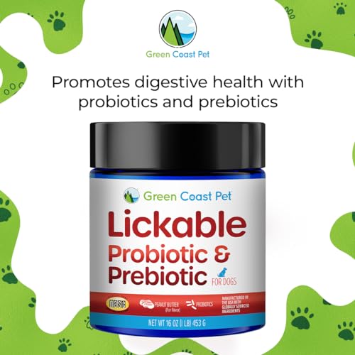 Lickable Actives Probiotic & Prebiotic Supplement for Dogs, 16 oz | Made in USA | 30 Day Supply Lickable Actives Probiotic & Prebiotic Supplement for Dogs, 16 oz | Made in USA | 30 Day Supply