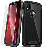 ZIZO ION Series for iPhone XR Case Military Grade Drop Tested with Tempered Glass Screen Protector Black Smoke