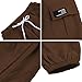 SANGTREE Mens Cargo Jogger Pants Multi Pocket Elastic Waist Outdoor Fashion Casual Sweatpants with Drawstring, Brown, Medium