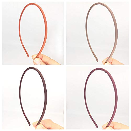 Yazon 13Pcs Thin Girls Headbands For Kids 4Mm Hard Plastic Headbands With Teeth Simple Headband For Teens Girls Kids Lady Women #TOP3
