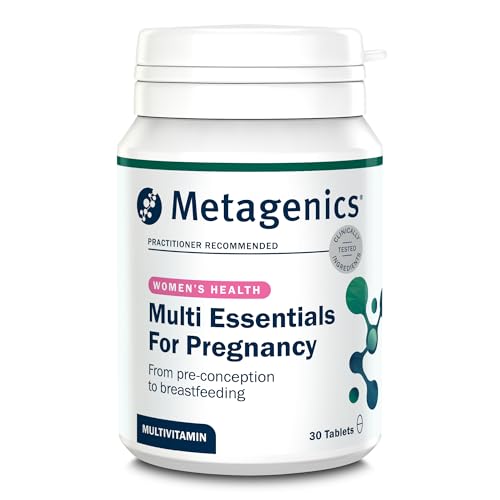 Metagenics Multi Essentials for Pregnancy Multivitamin with Folic Acid - 25 Vitamins & Minerals for Pre-Conception, Pregnancy & Breastfeeding - Vegetarian and Vegan - 30 Tablets