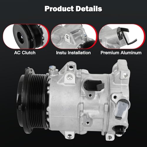 Image of cciyu Air Conditioning Compressor for Toyota Camry Hiace RAV4 2.4L 2.7L