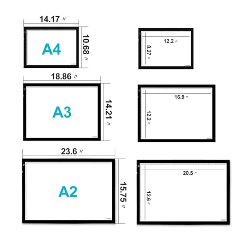Leuchttisch A3 von Huion – 48 x 36 cm LED Lightpad für Zeichnen