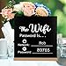 Outus Wooden Wi-fi Password Sign 8.46 x 8.46 Inch Chalkboard Style Board Freestanding Centerpiece Decor Wooden Framed Sign for Home Business (wi-fi Password Theme)