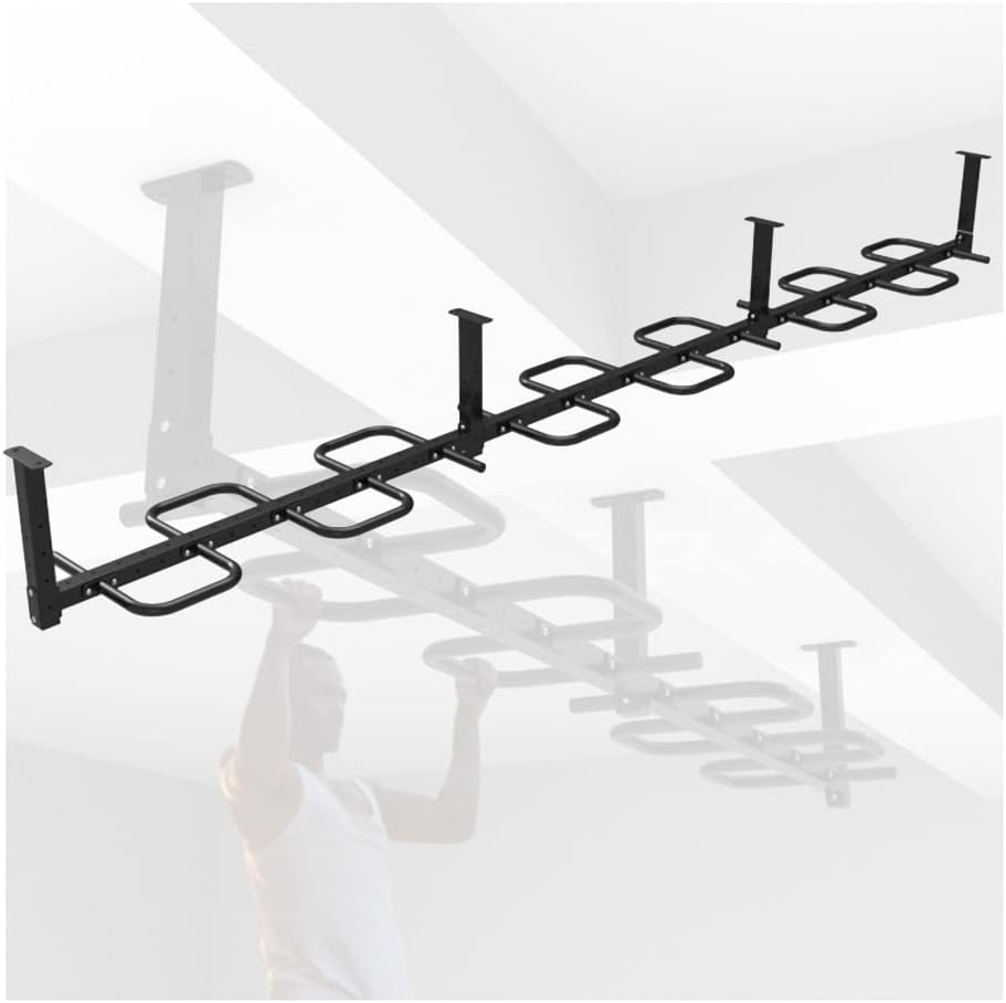 Wall-Mounted Pull-Up Bars/Clim es, Steel Heavy Duty Exercise Bars, Home Gym Strength Training Equipment, 3 Models (Size : 145CM) ()