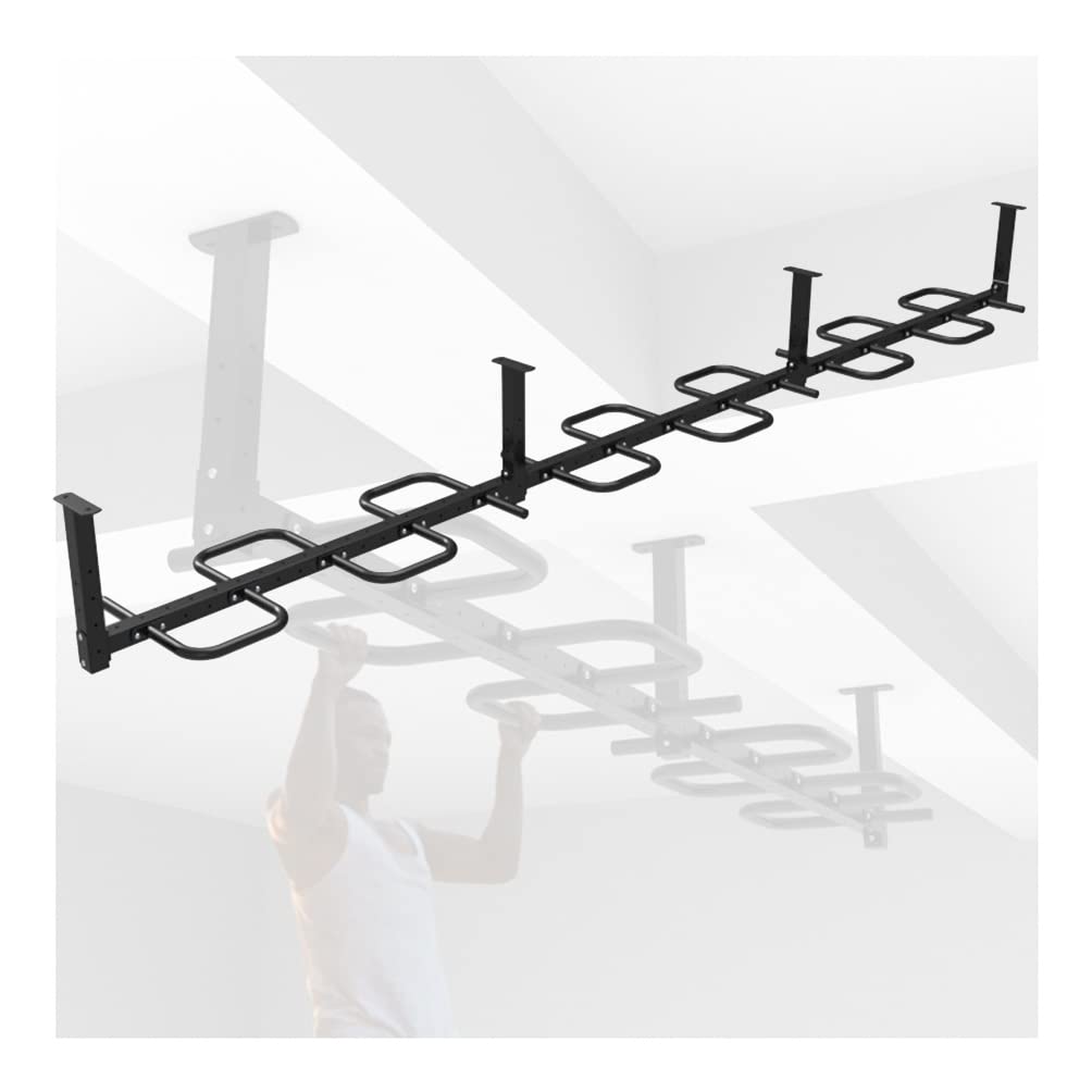 Heavy Duty Wall-Mounted Pull-Up Bars Steel Exercise Bars for Home Gym Versatile Climbing Frame Durable Design for Strength