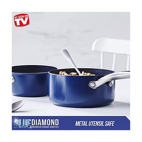 Blue Diamond Cookware Diamond Infused Ceramic Nonstick 20 Piece
