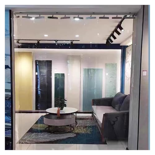 Strisce per Tende scorrevoli Impermeabili - Divisorio Industriale da 1,05x2,5 m con Design Push-Pull per Un Facile Accesso, Perfetto per Magazzini, spazi di stoccaggio e Uso Commerciale