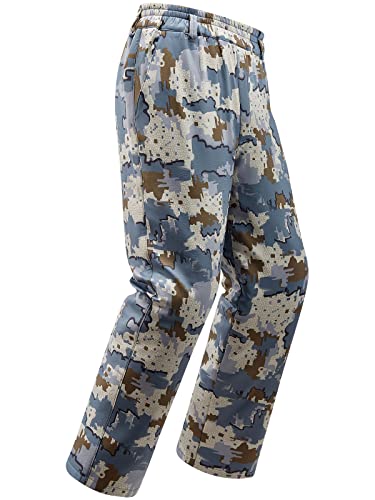 Ultra-Quiet Women's Camo Hunting Pants, Water Resistant Fleece Lined Flexible Camo Pants, Lightweight & Breathable #TOP20