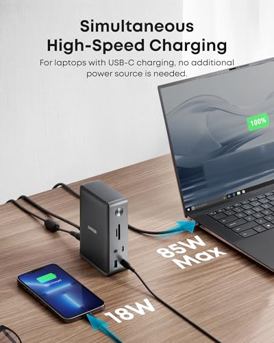 Anker 13‑in‑1 USB‑C Laptop Dock 85W