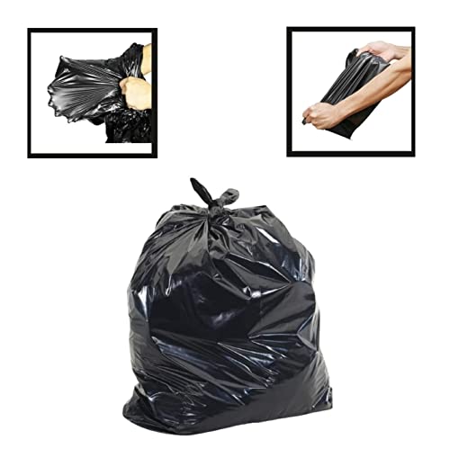 Image of Kitchenwell Medium 270 Garbage Bags /Trash Bags /Dustbin Bags, 19x21 Inches Black (9 Roll , Per Roll 30 Piece)
