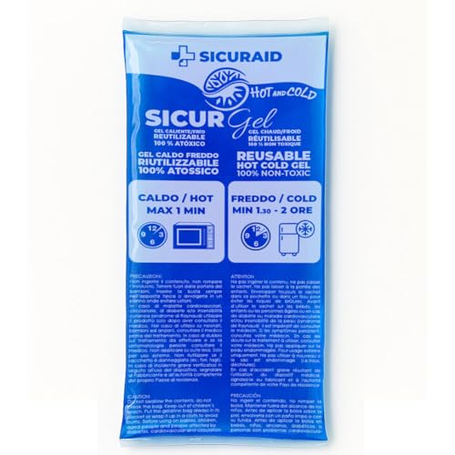 MULTIUSO E PRATICO Perfetto per casa, palestra, ufficio, pronto soccorso e attività sportive. Si scalda in microonde in pochi minuti o si raffredda in freezer per 1/2 2 ore.