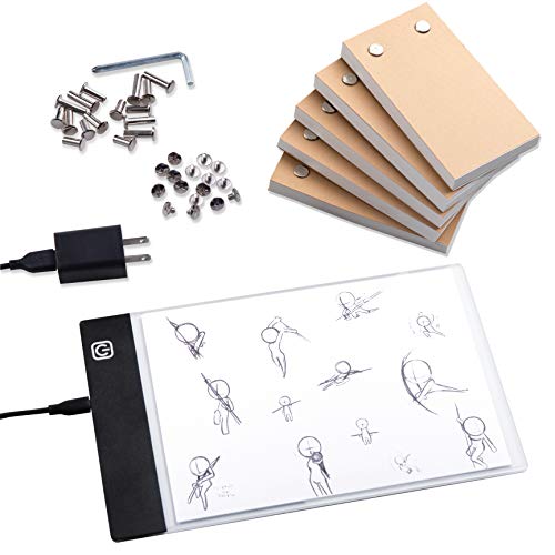 Neeho A5 Flip Book Kit with Light Pad, LED Lightbox for Drawing