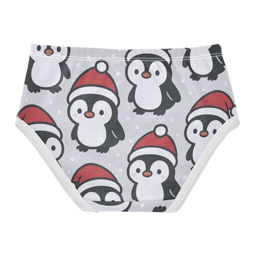 Penguin Seamless Pattern Soft Girls' Panties Organic Underwear for Toddler in Sizes 2T,3T, 4T, 5T, 6Y and 8Y2