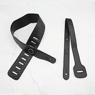 Sangle de guitare réglable en cuir synthétique pour guitare basse acoustique, électrique, mandoline, 6,5 x 160 cm Noir - Les Beatles, Paul McCartney, John Lennon, RIngo Starr, George Harrison Sangle de guitare réglable en cuir synthétique pour guitare basse acoustique, électrique, mandoline, 6,5 x 160 cm Noir – Image 7