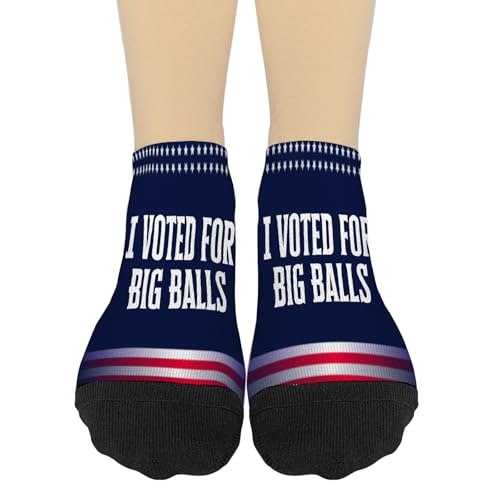I Voted For Big Ballss D.O.G Ankle Socks Dress Socks Youth Athletic Socks FashionableSocks