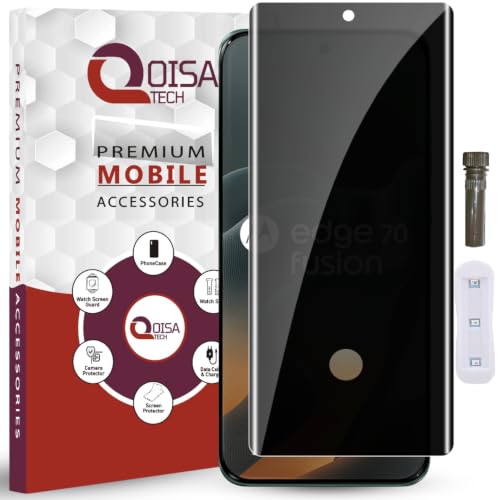 Image of Premium Privacy Tempered Glass Screen Protector for Motorola Edge 70 Fusion 5G (6.78 Inch, Pack of 1) Edge to Edge Coverage Anti-Spy Anti-Peeping 9H Hardness Screen Guard with Installation Kit