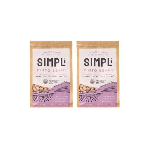SIMPLi Regenerative Organic Certified® Pinto Beans, Heirloom, High in Protein